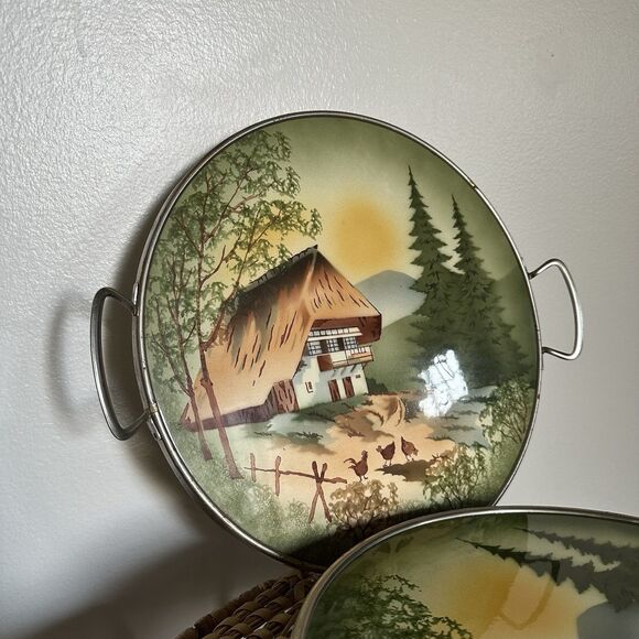 vintage Echt Keramik Grunstadt Ceramic serving and rotating tray - Picture 2 of 9